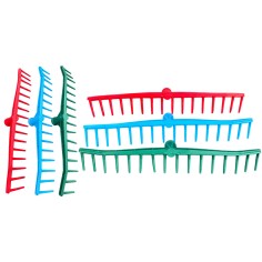 Grebla din plastic, fara coada 16 dinti, 55cm