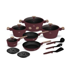 Set oale si tigai, 15 piese, BH 8306,  Leonardo Nordic...