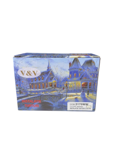 Instalatie de Craciun cu turturi 120 leduri, 3 x 0,7 m,...