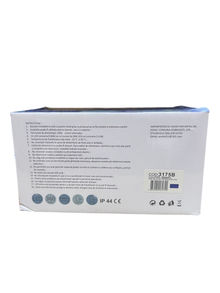 Instalatie de Craciun tip perdea 360 leduri, 8 x 1 M, 3175B, albastru