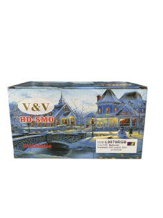 Instalație de Crăciun luminoasă, Liniară, 30 m, 300...