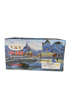 Instalație de Crăciun luminoasă, Liniară, 30 m, 300...