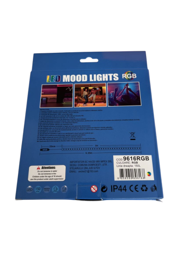 Bandă LED, 5 m,9616RGB, Multicolor, cu...