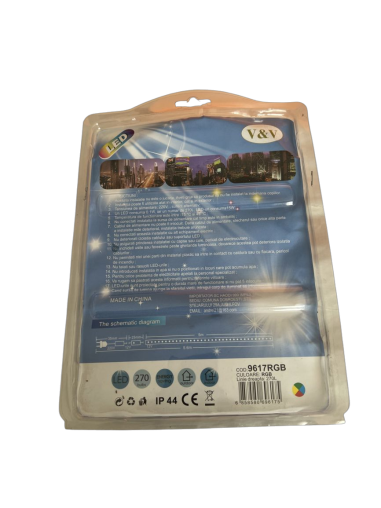 Bandă LED, 5 m, 270 LED-uri, cu...