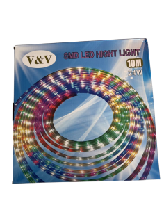 Bandă LED, 10 m, 100 LED-uri, cu telecomandă,9618RGB,...