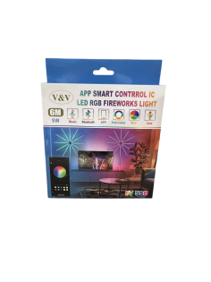 Bandă LED 9625RGB, Efect Lumini Artificii, Multicolor, cu...