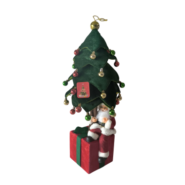 Brad decorativ plusat de Crăciun cu Lumini LED,...