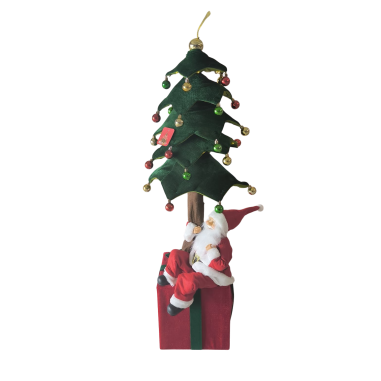 Brad decorativ plusat de Crăciun cu Lumini LED,...