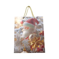 Punga cadou model Mos Craciun, 32 x 26 x 12