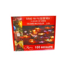 Instalatie de Craciun, 5 metri, sirag luminos cu 8 jocuri...