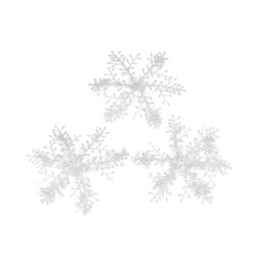 Fulgi de zăpadă decorativi 18 cm – Set 3...