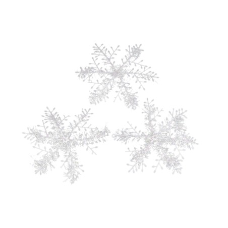 Fulgi de zăpadă decorativi 18 cm – Set 3 bucăți, Model JT52