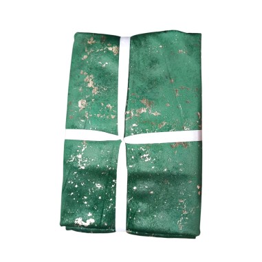 Patura cuvertura Bella din catifea verde cu...