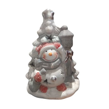 Ornament decorativ de Craciun din ceramica, cu...