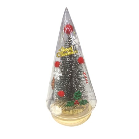 Ornament decorativ de Craciun, in forma de bradulet, cu Led, 20 cm, BC040