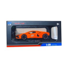 Masina metal model portocaliu 1:28, Lamborghini