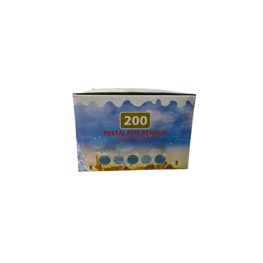Instalatie perdea cu 200 leduri rosu, 5 metri,...