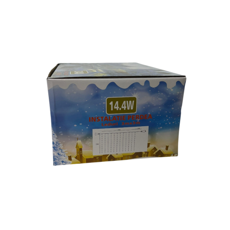 Instalatie perdea cu 240 leduri multicolora, 3x3 metri, P9110