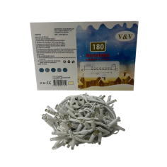 Instalatie liniara cu 180 leduri alb cald,13 metri, P9135