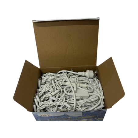 Instalatie perdea cu 300 leduri alb rece, 8x1metri, P9109