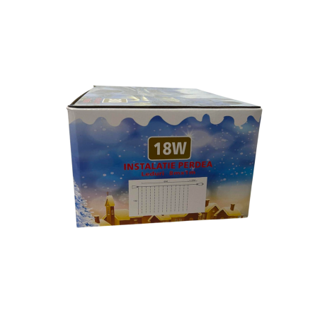 Instalatie perdea cu 300 leduri alb rece, 8x1metri, P9109