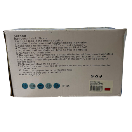 Instalatie liniara cu 200 leduri rosu, 10 metri, P9113