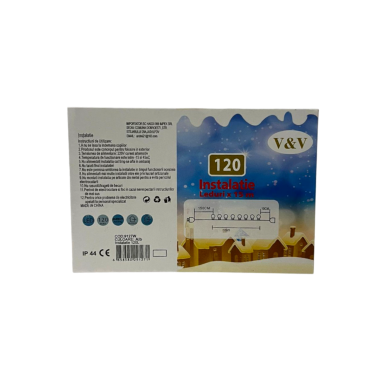 Instalatie liniara cu 120 leduri alb rece,15...