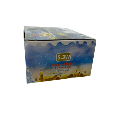 Instalatie liniara cu 200 leduri multicolor, 20 metri, P9114