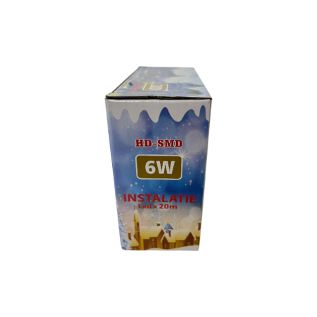 Instalatie de Craciun liniara, 20 m, 200 leduri, 6040B