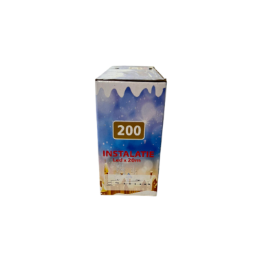 Instalatie de Craciun liniara, 20 m, 200...