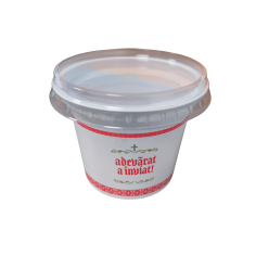 Set 100 buc, pahare de Pasti, 250 ml, cu Hristos a...