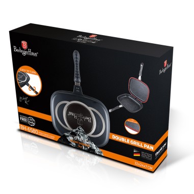 Tigaie dubla BH 6580, 32 x 22 cm, Granit...