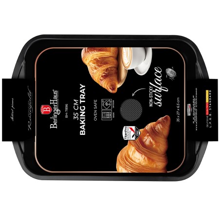 Tava pentru cuptor, BH 7896 N,  35x27 cm, Rose Gold, Berlinger Haus