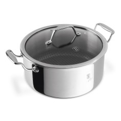 Cratita cu capac din inox, 24 cm, BH 8509, Silver Eternal...