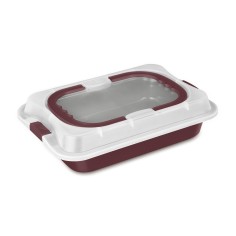 Tava cu capac plastic 36.5 x 24.5 cm BH 8636 Leonardo...