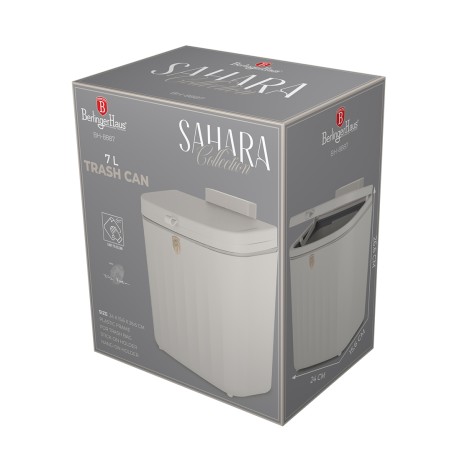 Coș de gunoi suspendat 7 litri BH 8887, Sahara Collection, Berlinger Haus