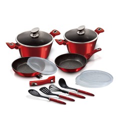 Set oale si tigai 13 piese, BH 7057, Burgundy Metallic...