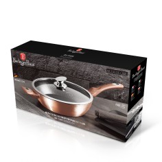 Tigaie  adanca cu capac BH 1518N, 28 cm, 3.8 litri, Rose...