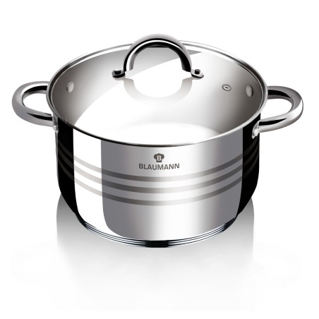 Oala inox cu capac 20 cm, Gourmet Line, Blaumann BL 1020A