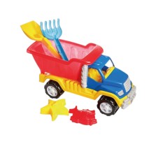 Set camion mare, cu lopatica, grebla pentru copii,...