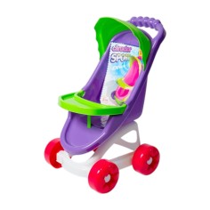 Carucior pentru papusi sport, Multicolor, 40x35x60 cm,...