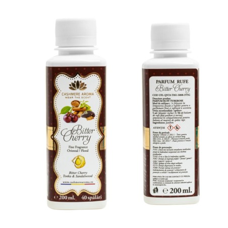 Parfum de rufe albe si color, 200 ml, 40 spalari, Bitter Cherry, Cashmere Aroma