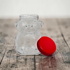 Borcan din plastic de 0.575 L cu capac pentru miere