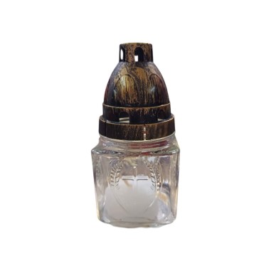 Candela din sticla cu capac, timp ardere 4-6H,...