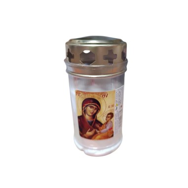 Rezerva candela din plastic cu capac metalic,10 cm