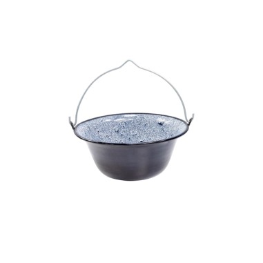 Ceaun emailat rezistent, 8 litri, negru