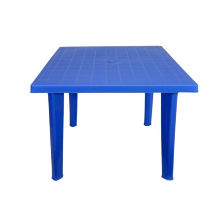 Masa pentru gradina din plastic patrata albastra 90X90X75, marca STERK