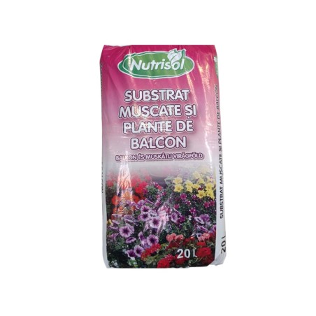 Pamant de flori Nutrisol, pentru amestec pentru muscate, 20 Litri