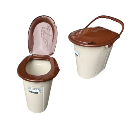 Toaletă portabilă din plastic, 24 Litri, 35x41x42.5 cm, marca Sterk