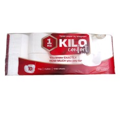 Set hartie igienica Kilo 3 straturi, 10 role, 1 kg